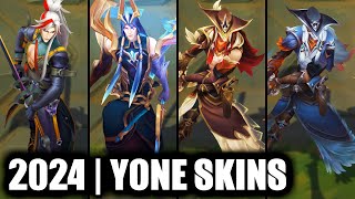 ALL YONE SKINS SPOTLIGHT 2024  League of Legends [upl. by Danczyk445]