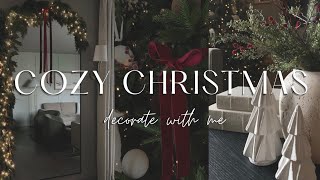 CHRISTMAS DECORATE WITH ME 2024  decorating the living room  tree [upl. by Irami]