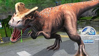 TYRANNOLOPHOSAUR DINOSAURIO HIBRIDO TIRANOSAURUS VENENOSO Dilofosaurio Rex Jurassic World El Juego [upl. by Asilram]