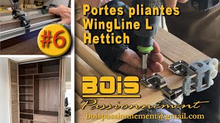 POSER des FERRURES WINGLINE HETTICH sur des PORTES PLIANTES [upl. by Conchita]