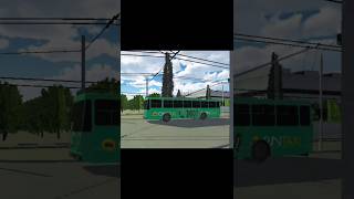 MicroTrolleybus Simulator Старый город automobile trolleybus trolleybuses gaming games [upl. by Namlak]