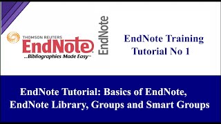 EndNote Tutorial Basics of EndNote EndNote Library Groups and Smart Groups Tutorial  1 [upl. by Otreblon]