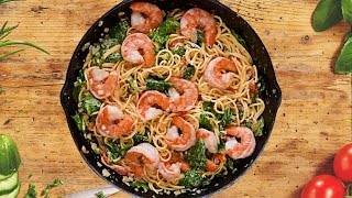 Creamy Tuscan Shrimp Pasta  Easy Pasta Recipes for Beginners  So Yummy [upl. by Krause]