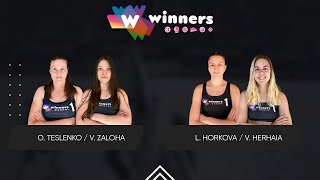 Winners Beach Volleyball Women O Teslenko  V Zaloha  L Horkova  V Herhaia 31072024 [upl. by Vories]