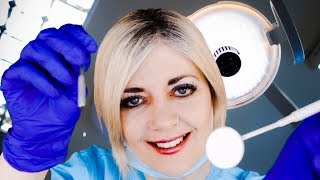 ASMR Dentist Root Canal Filling Soft Spoken with DrillingSuction Sounds [upl. by Annaerb83]