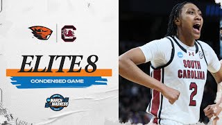 South Carolina vs Oregon State  Elite Eight NCAA tournament extended highlights [upl. by Westfahl]