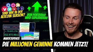 JETZT WERDEN MILLIONEN GEWINNE GEMACHT 🔥 Die Altcoin Season steht in den Startlöchern Marktupdate [upl. by Oehsen559]