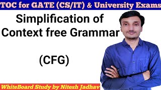 Simplification of Context free Grammar  Simplification of CFG  Reduction of CFG [upl. by Nevil]