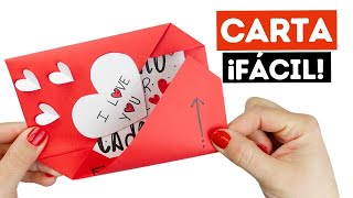 💌 Cómo hacer una carta de San Valentín fácil y creativa [upl. by Baseler]