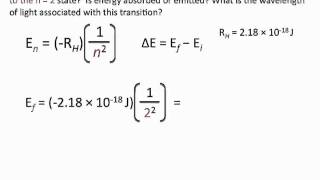 Bohrs Model Problems  Chemistry Tutorial [upl. by Baptlsta]