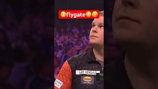 😬flygate Grand Slam of Darts Mike de Decker 🤩🤣Dart [upl. by Aliuqaj]