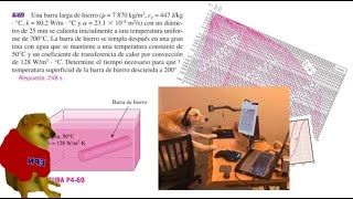 Ejercicio de Transferencia de Calor en Régimen Transitorio [upl. by Gnol]