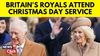 Christmas Eve 2023  Royals attend Christmas Day Service at Sandringham  Christmas In UK  N18V [upl. by Yedsnil]