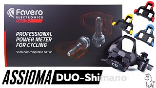 Favero Assioma DUOShi Power Meter Shimano SPDSL Road Pedal Compatible [upl. by Kissie]