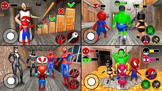 Playing as EVERY SUPERHERO BABY in Granny House  Megamix [upl. by Pardew450]