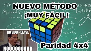 ¡¡NUEVO MÉTODO Resolver Paridad 4x4 de Arista Volteada  Cubos de Rubik  4x4x4 [upl. by Hennessey985]