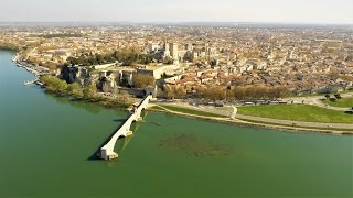 AVIGNON AMAZING SKY VIEW DRONE 4K [upl. by Amble]