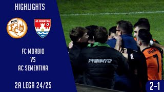 FC Morbio VS AC Sementina 2a Lega 2425 [upl. by Olmsted]