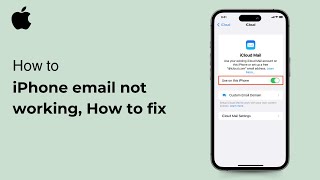 iPhone email not working How to fix  iOS  2024 [upl. by Eatton]