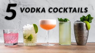 5 DELICIOUS VODKA COCKTAILS With Grey Goose Vodka [upl. by Ingelbert]