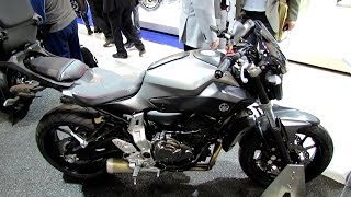 2014 Yamaha MT07 Walkaround  2013 EICMA Milan Motorcycle Exibition [upl. by Maitund165]