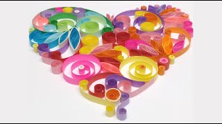 How to make a HEART  Quilling Design V5 [upl. by Lauzon]