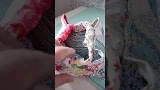 Quilt as you go project bag tutorial  see full video for details [upl. by Ecirtel983]