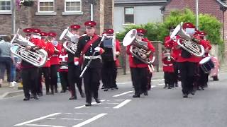 Poyntzpass Silver Band  Hamiltonsbawn Silver Band Parade 2018 [upl. by Finer]