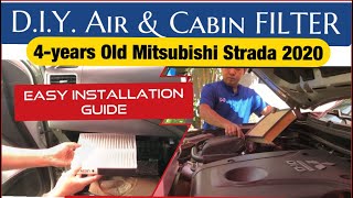 Air amp Cabin Filter Replacement and Installation DiY [upl. by Hambley653]