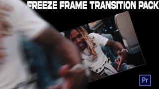 Free freeze frame transition pack for premiere Pro [upl. by Belshin]