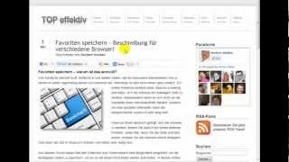 Favoriten speichern  Beschreibung für verschiedene Browser [upl. by Sands826]