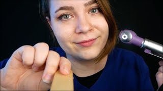 Hospital Night Nurse Full Body Exam Eye Exam Palpation Stethoscope 🩺 ASMR Soft Spoken Medical RP [upl. by Anolahs]