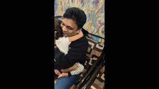 Shambhavi and Sakshep reaction seeing father after two months Fatherkids [upl. by Evangelist]