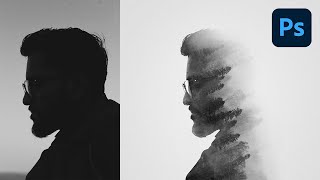 Create a Double Exposure in 74 Seconds with Photoshop [upl. by Oaks295]