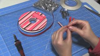 How to line alligator clips with double sided tape and ribbon [upl. by Dominica202]