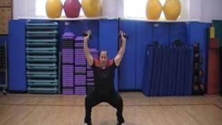 dumbbell overhead squat [upl. by Adam]