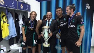 How Real Madrid celebrated incredible Champions League win over City [upl. by Bose556]