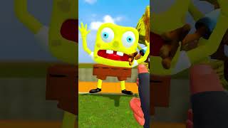 ALL SIZES SPONGEBOB EXE FAMILY POW HAHA IN THE LAVA PIT in Garrys Mod [upl. by Anniahs]