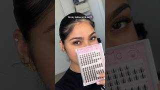 Do lashes with me at home😳😱😍 lash lashextensions athomelashes [upl. by Onilegna]