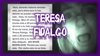 ¿QUIÉN ES TERESA FIDALGO  EL FANTASMA DEL INTERNET [upl. by Iadrahs]