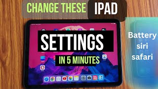 Important Ipad Settings you should change  Great Customisation Features [upl. by Olimreh]