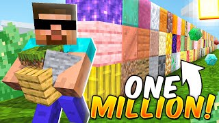 MINECRAFT BUT I PLACE 1000000 BLOCKS [upl. by Niela202]