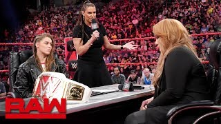 Ronda Rousey vows to take Nia Jaxs arm and her title Raw May 21 2018 [upl. by Heidy]