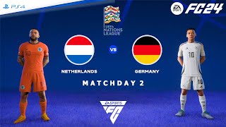 FC 24 PS4  Netherlands vs Germany  UEFA Nations League 2425 [upl. by Avan]