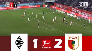 Borussia Mgladbach gegen FC Augsburg 12  Bundesliga 202425  Spielen Höhepunkte [upl. by Oidualc]