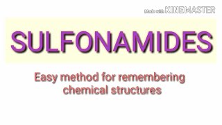 Sulfonamides chemical structures  medicinal chemistry [upl. by Alisa]