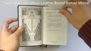 Traditional Latin Mass Daily Roman Missal 1962 Baronius Press Leather bound Not a review [upl. by Anivlem]