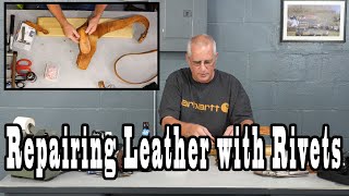 How To Rivet Leather Soften Leather Dye Leather  Leather Movie Prop Repairs [upl. by Ivek740]