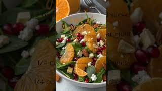 Orange Salad with Citrus Dressing orange healthyfood veganrecipes food [upl. by Annoed]