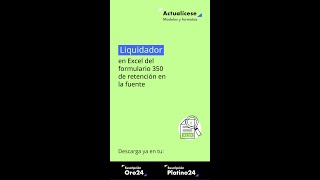 🚨Liquidador en Excel del formulario 350 de retención en la fuente [upl. by Domash111]